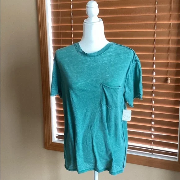 Free People Vella Tee In Cypress - Picture 2 of 3